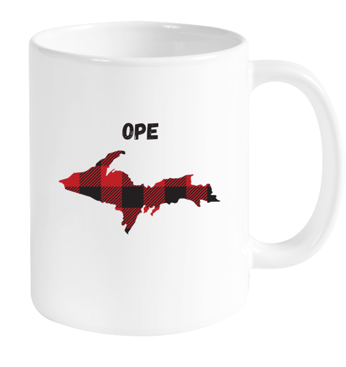 Ope Plaid UP Mug