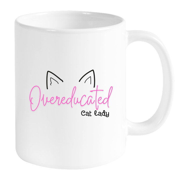 Overeducated Cat Lady Mug