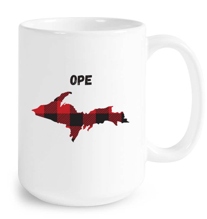 Ope Plaid UP Mug