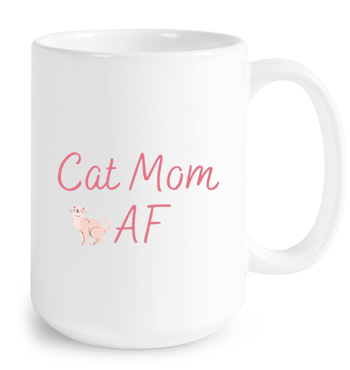 Cat Mom AF Mug