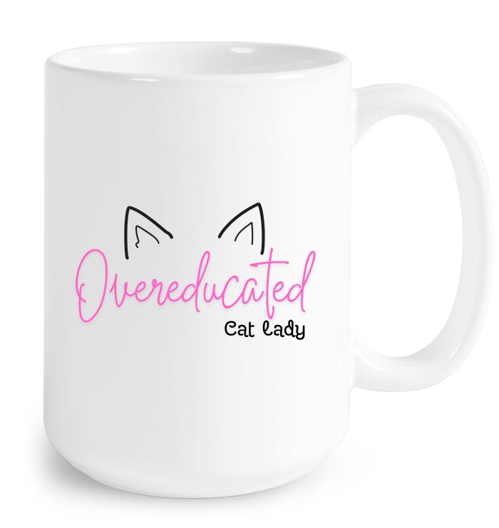 Overeducated Cat Lady Mug