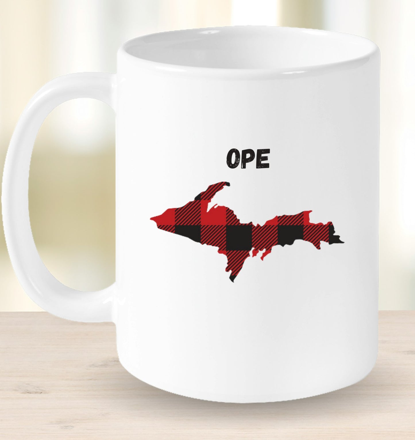 Ope Plaid UP Mug