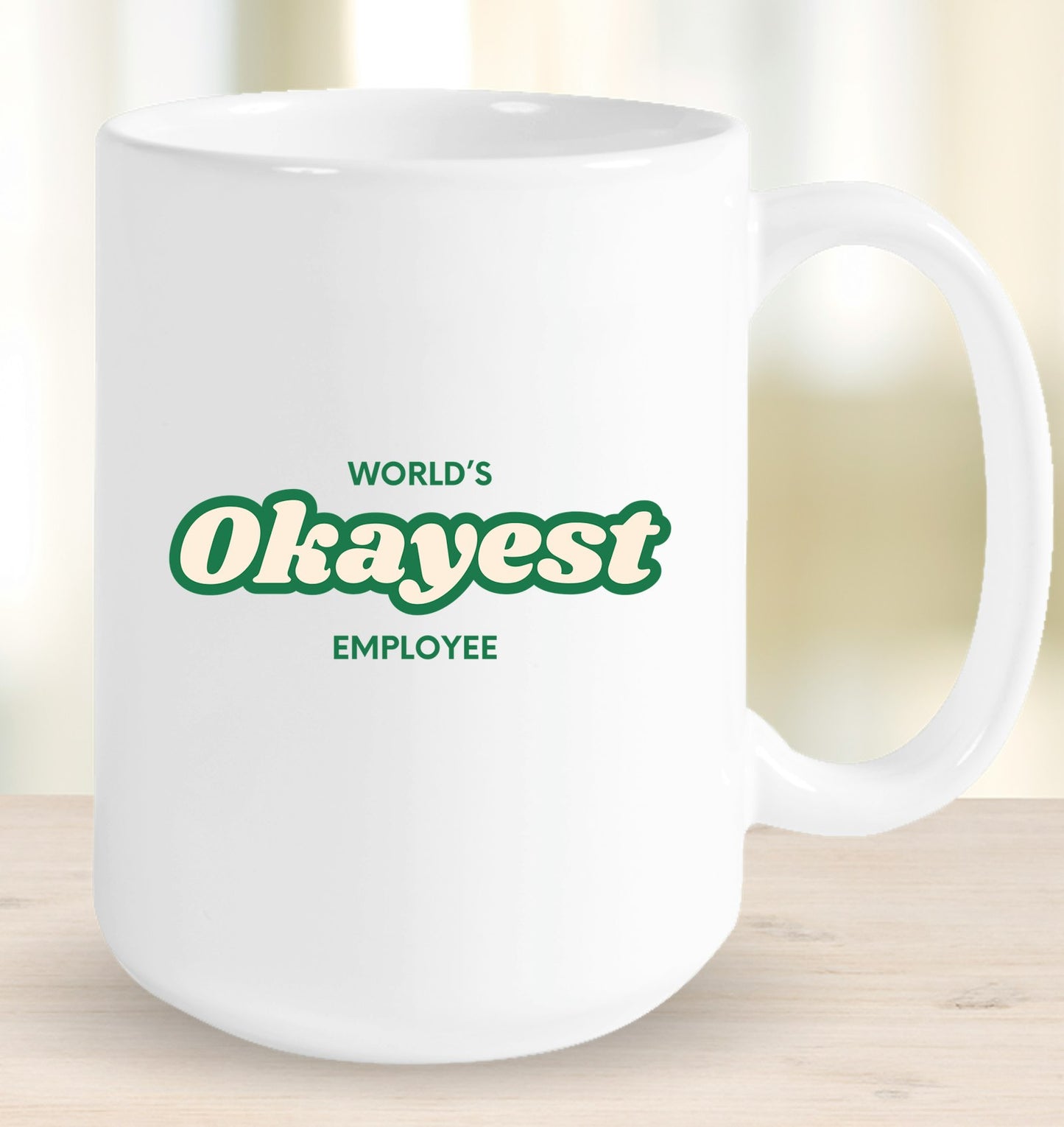 World's Okayest Employee Mug
