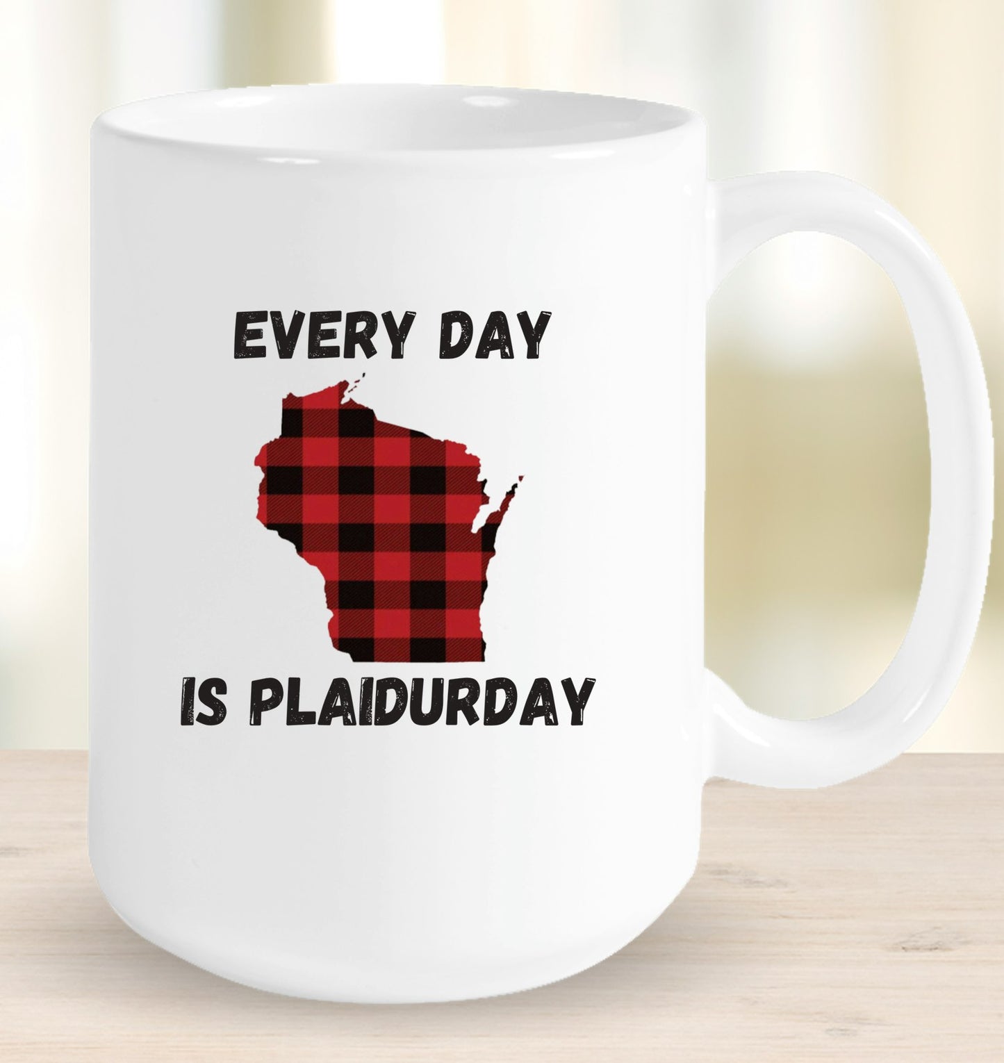 Wisconsin Plaidurday Mug