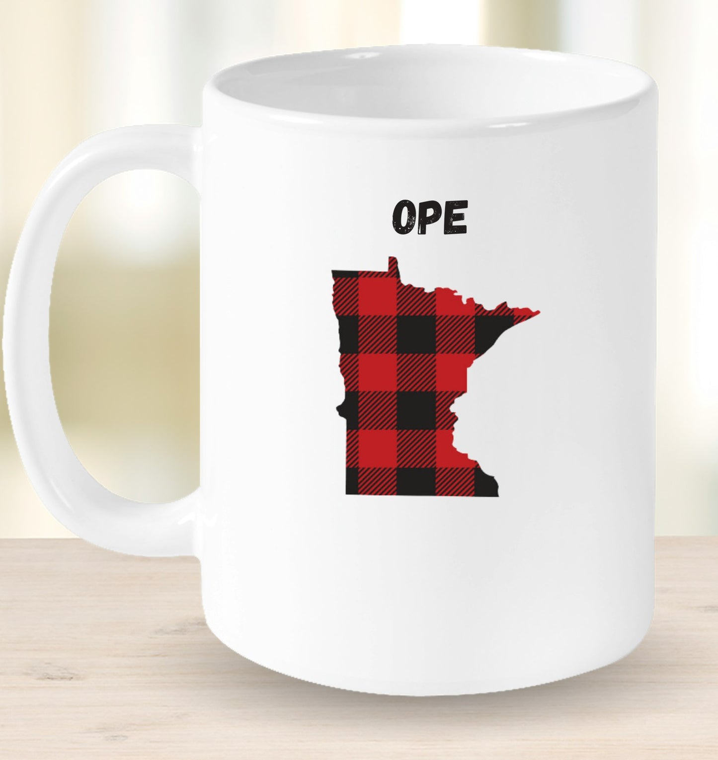 Ope Plaid Minnesota Mug