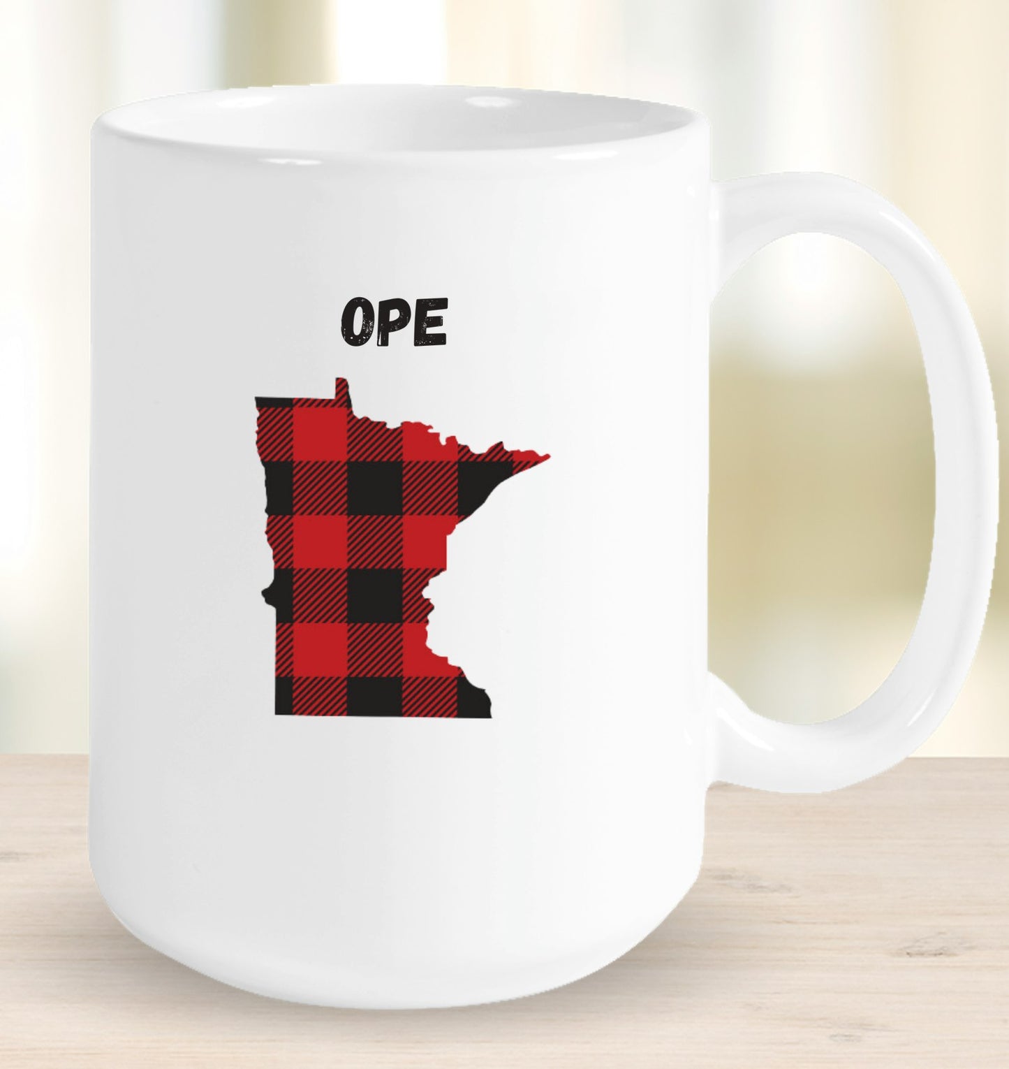 Ope Plaid Minnesota Mug