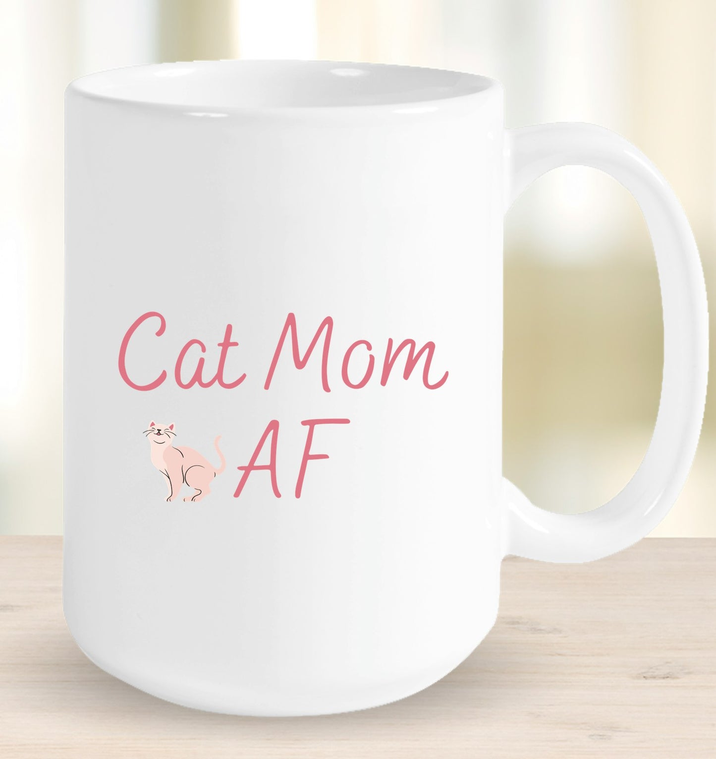 Cat Mom AF Mug