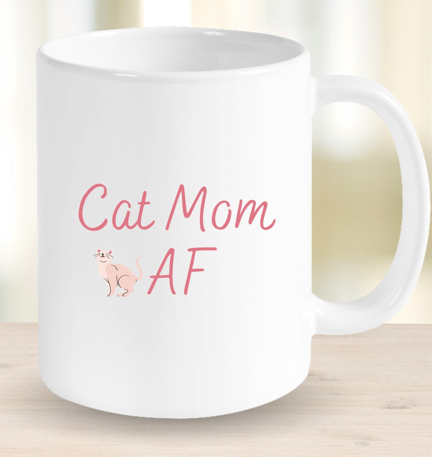 Cat Mom AF Mug