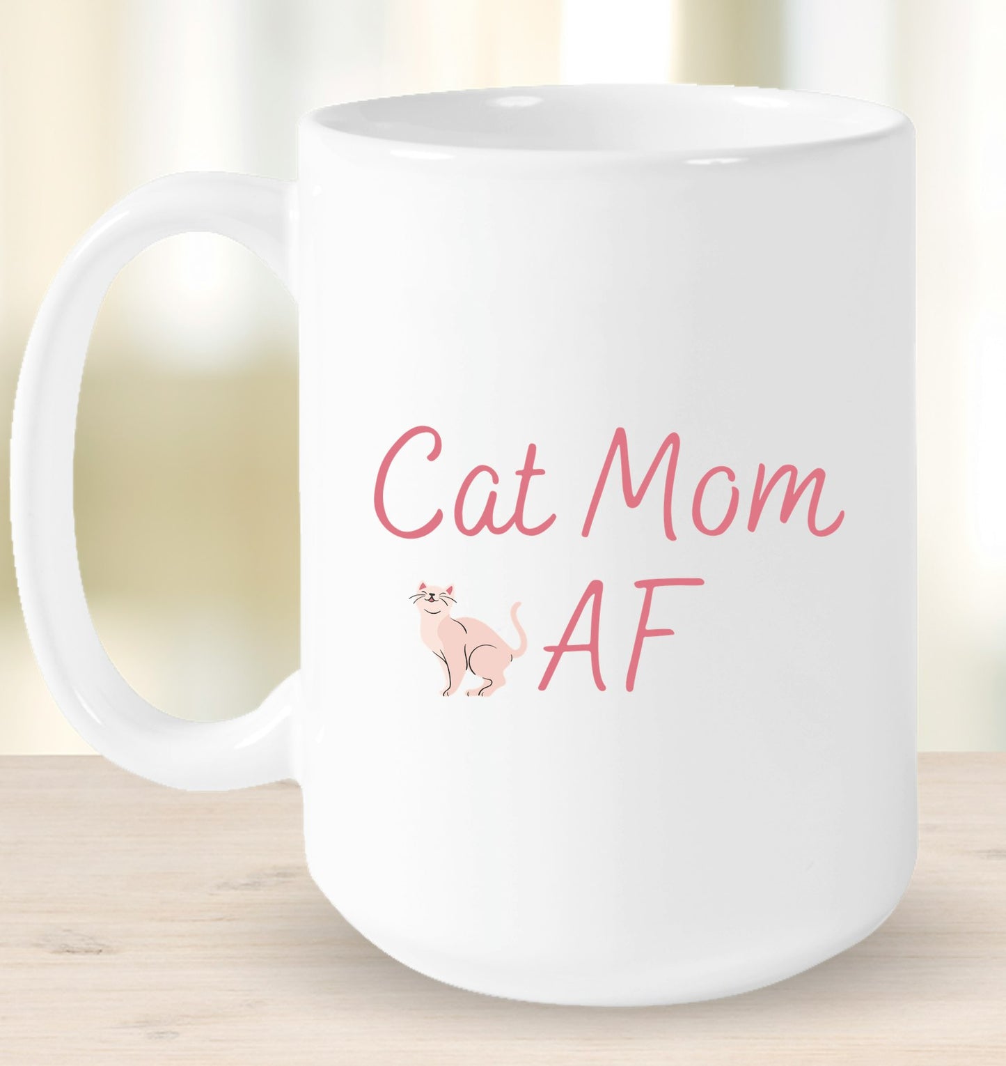 Cat Mom AF Mug
