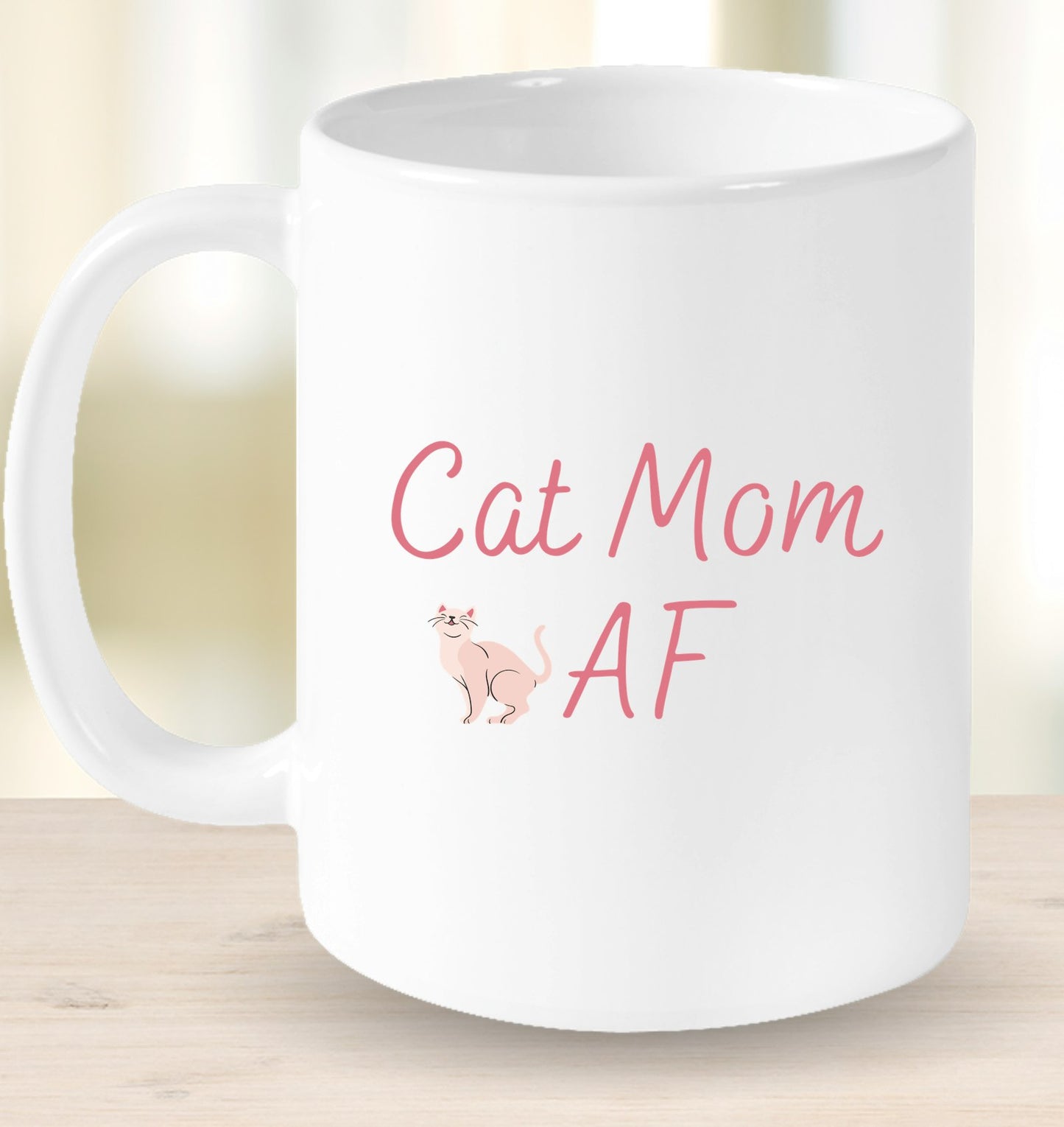 Cat Mom AF Mug
