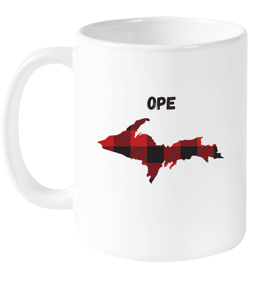 Ope Plaid UP Mug
