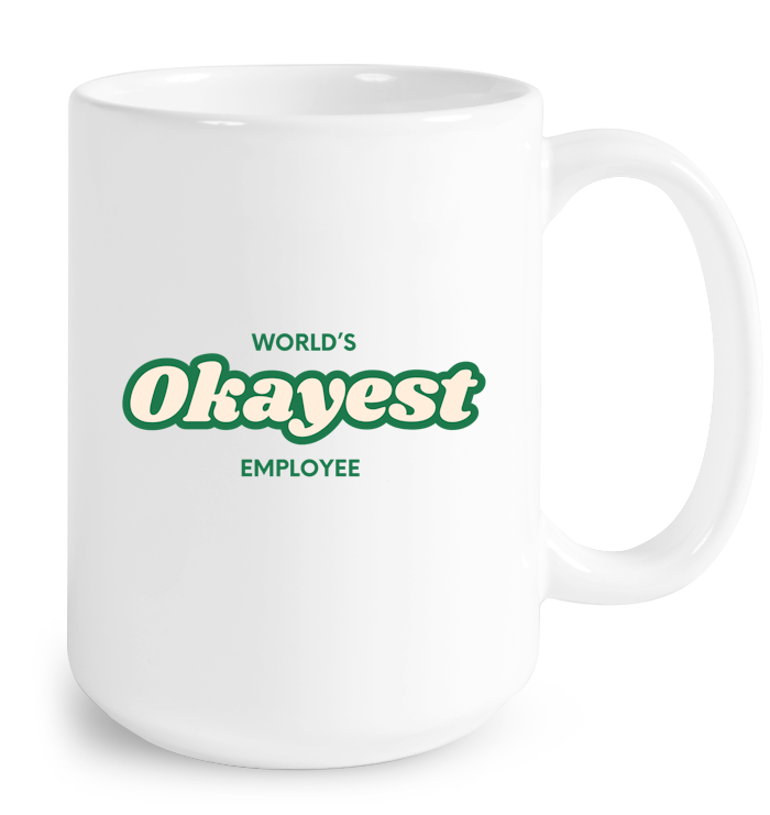 World's Okayest Employee Mug