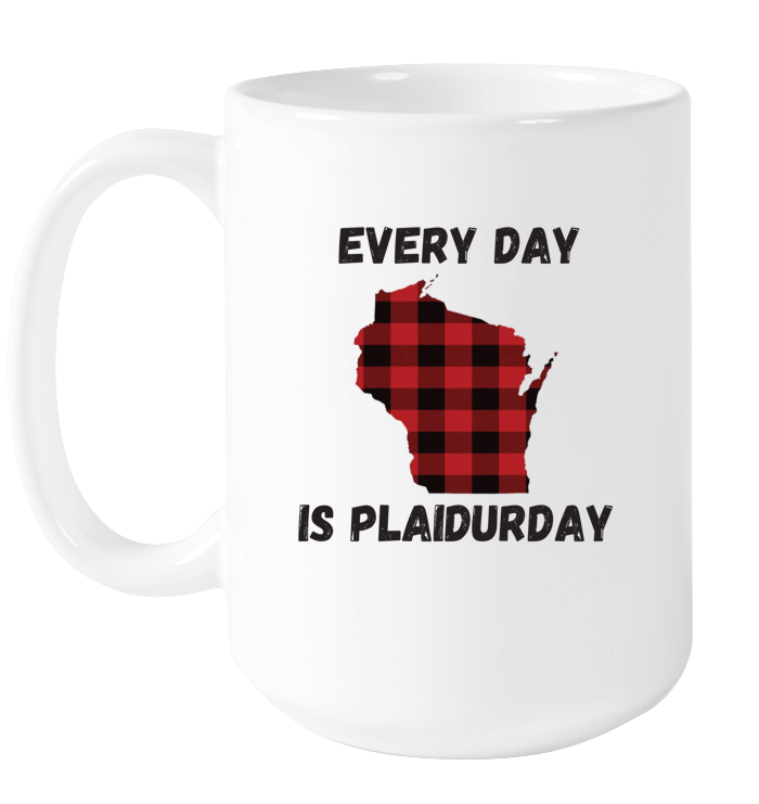Wisconsin Plaidurday Mug