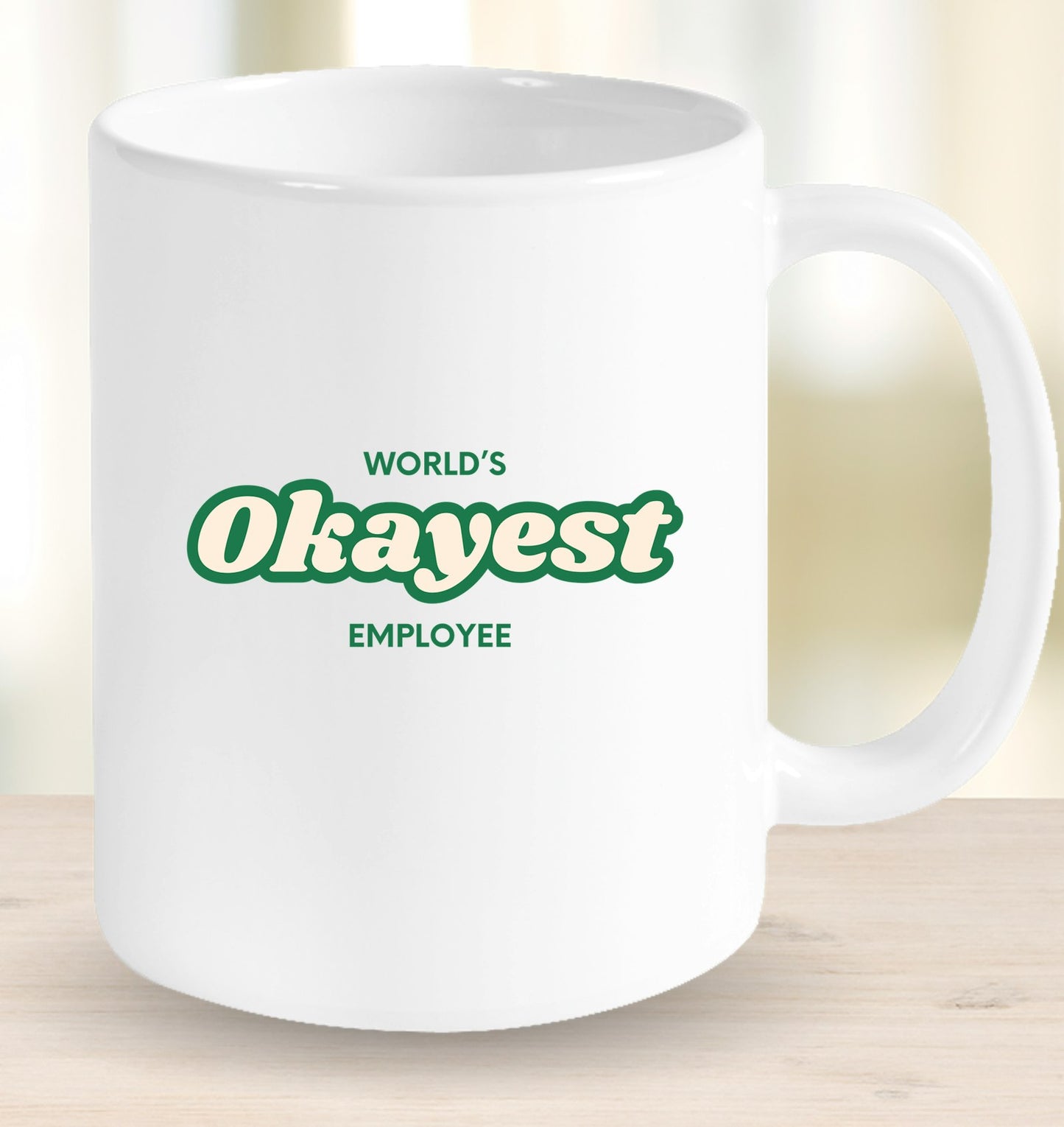 World's Okayest Employee Mug