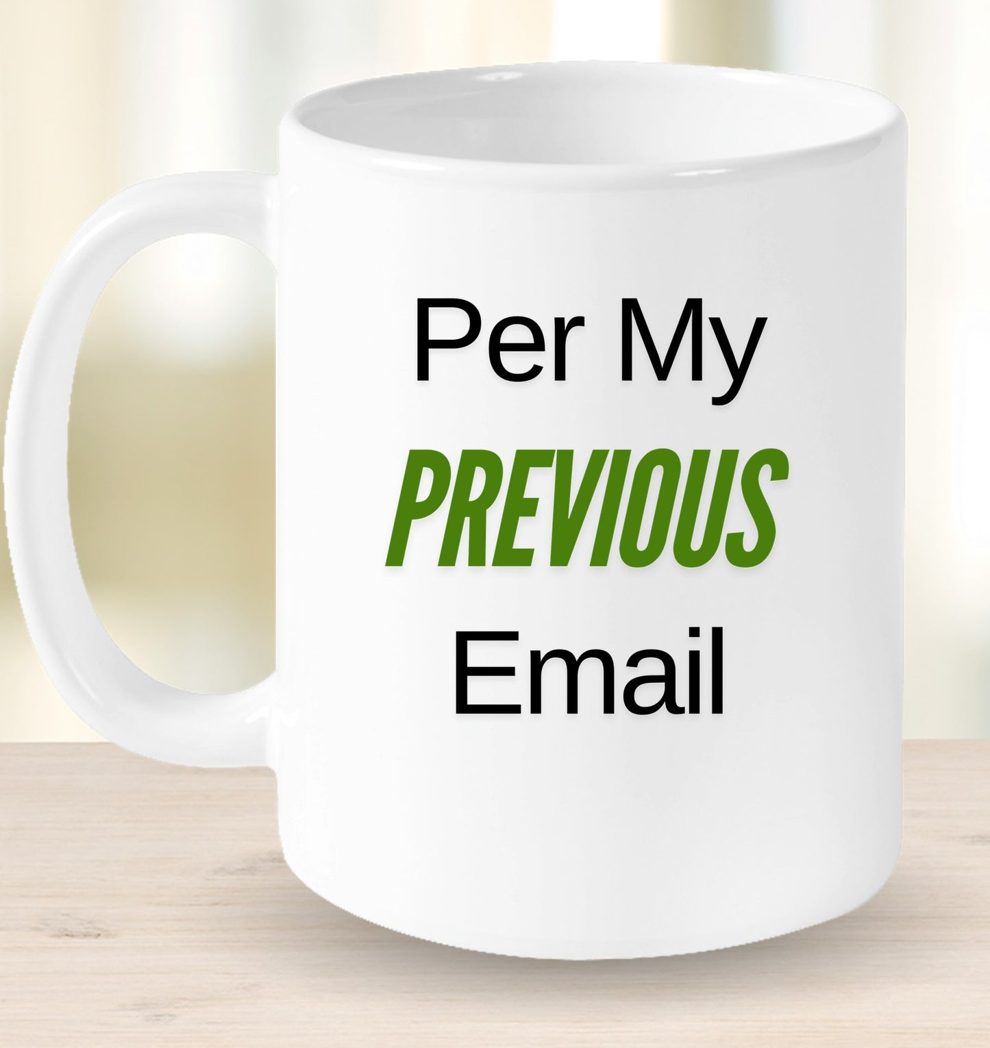 Per My Previous Email Mug