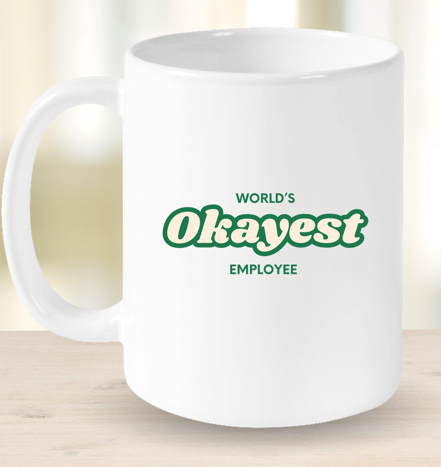 World's Okayest Employee Mug