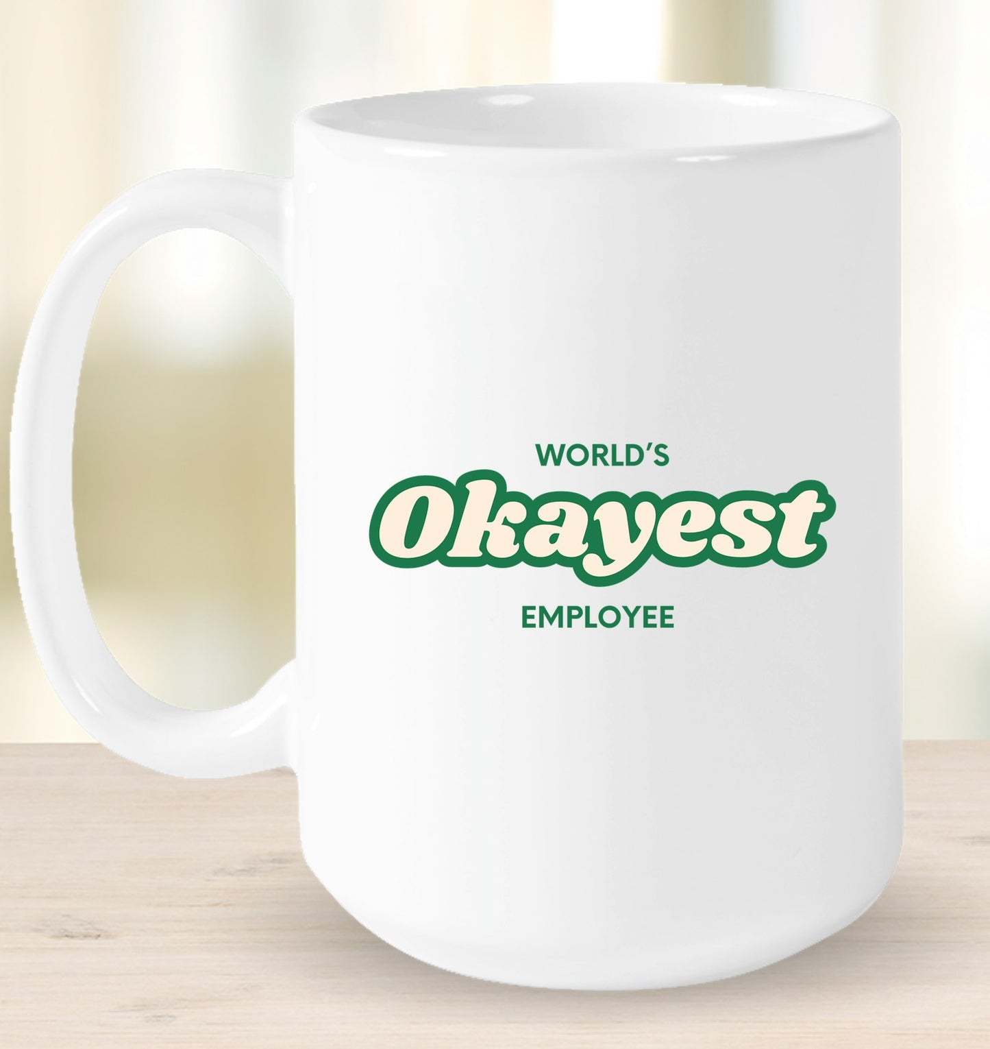 World's Okayest Employee Mug