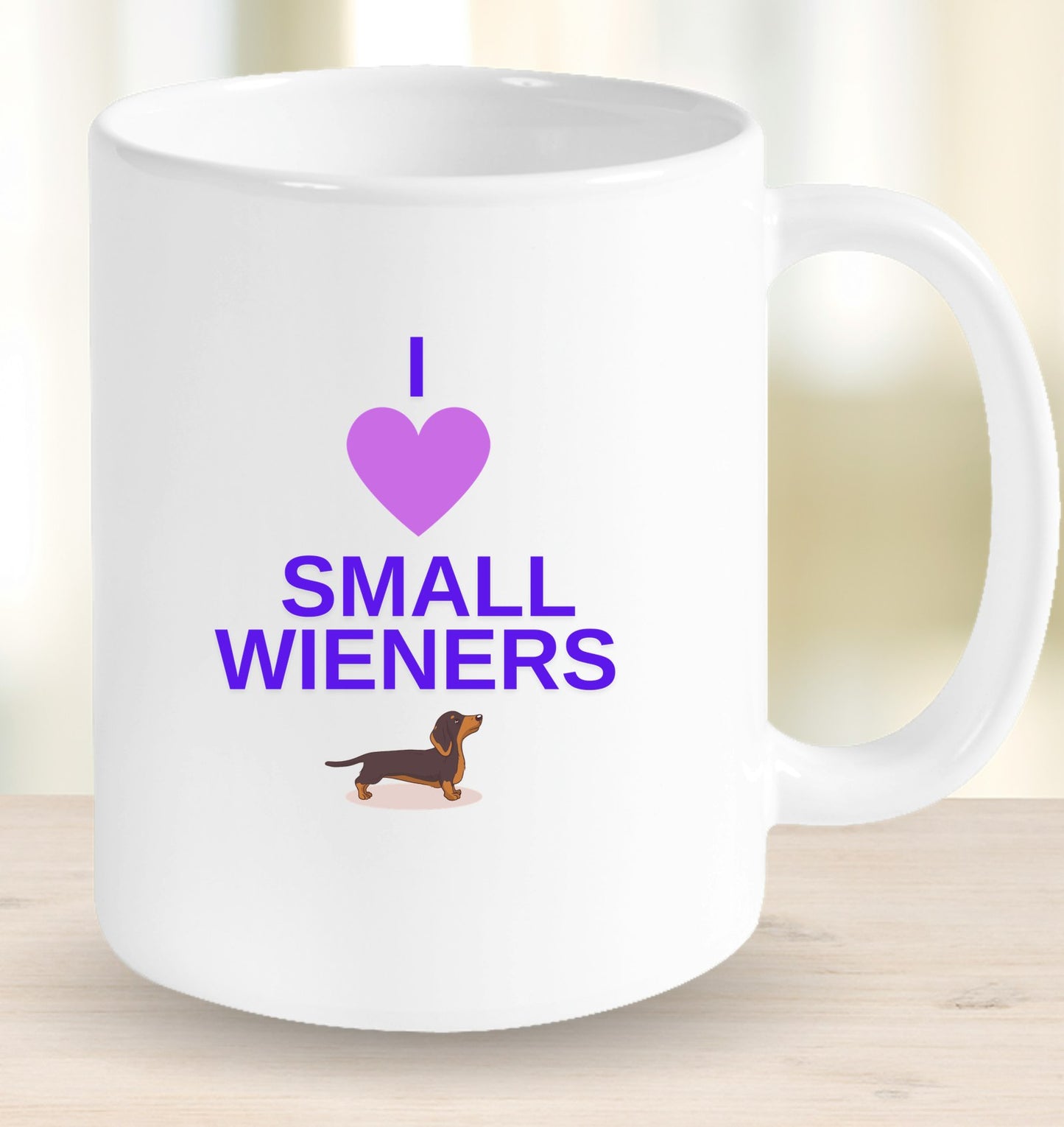I Love Small Wieners Mug